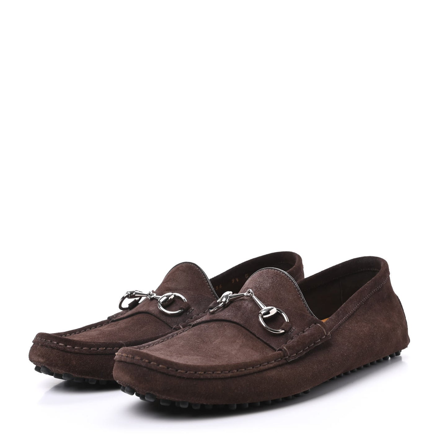 Suede Mens Horsebit Driver Loafer 9.5 Brown