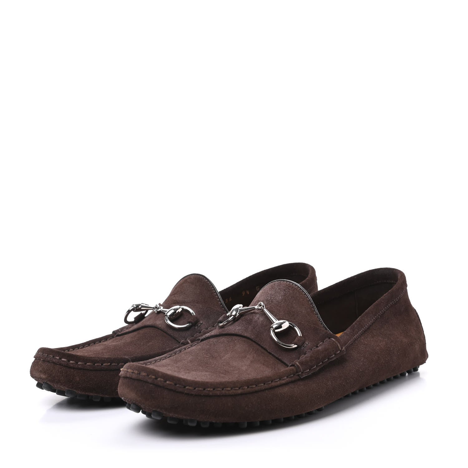 Gucci Suede Mens Horsebit Driver Loafer 9.5 Brown 3 of 10
