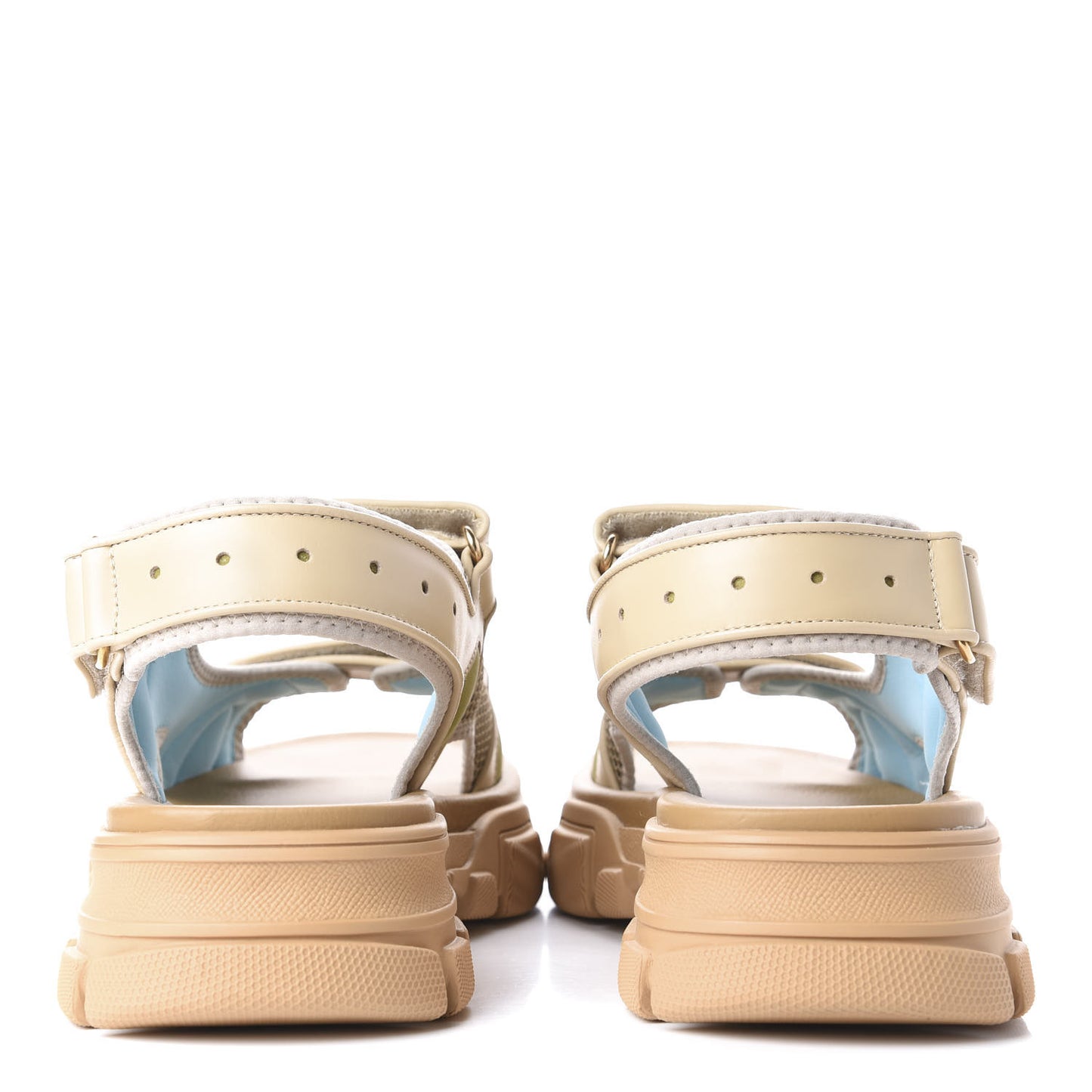 X SEGA Nappa Mesh Mens Aguru Sandals 11 Sand Storm Gold