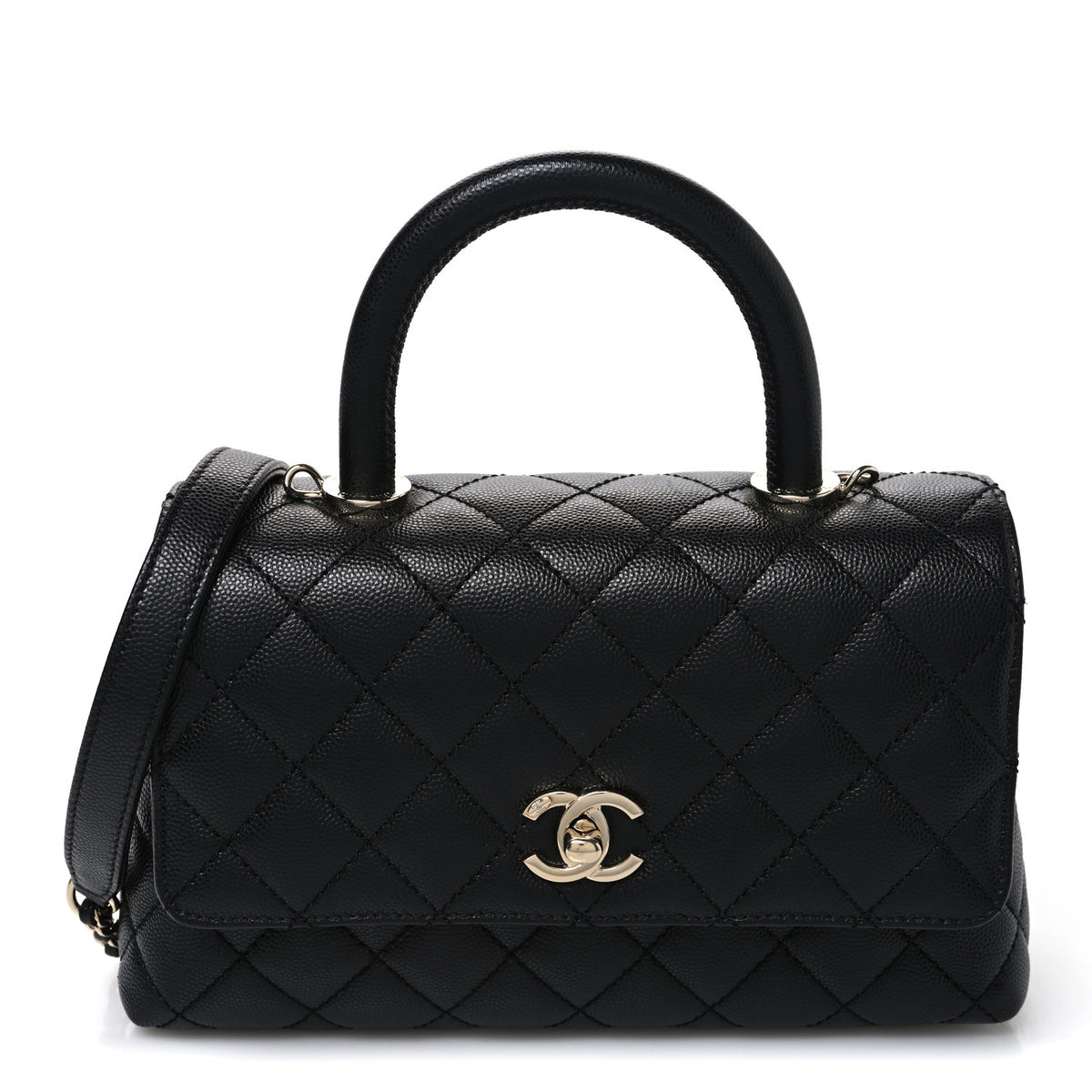 Chanel Caviar Quilted Mini Coco Handle Flap Black 1 of 11