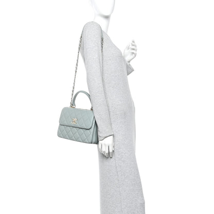 Chanel Lambskin Quilted Small Trendy CC Flap Dual Handle Bag Grey 2 of 12