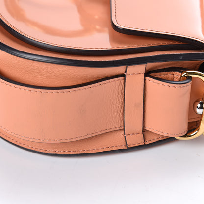 Chloe Patent Calfskin Suede Small Tess Bag Autumnal Brown 10 of 11