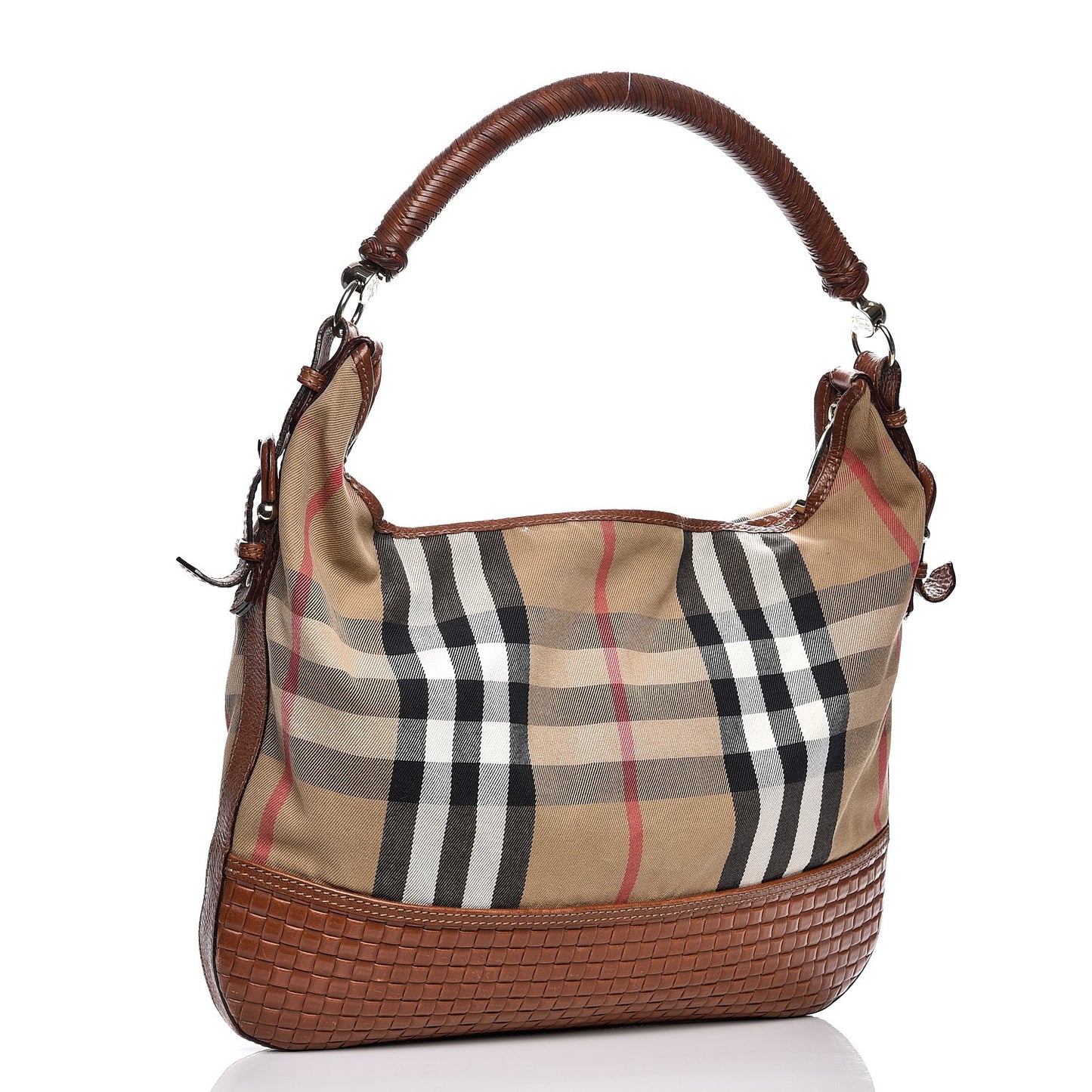 Canvas House Check Woven Hobo Brown