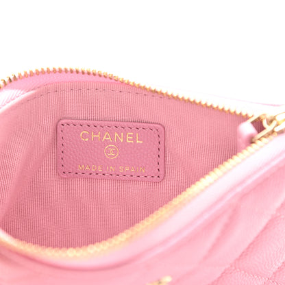 Chanel Caviar Quilted Small Cosmetic Case Pink 6 of 8