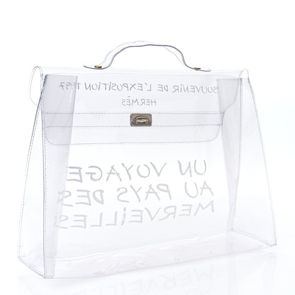 Hermes Vinyl Souvenir De L'Exposition Kelly Transparent 2 of 6
