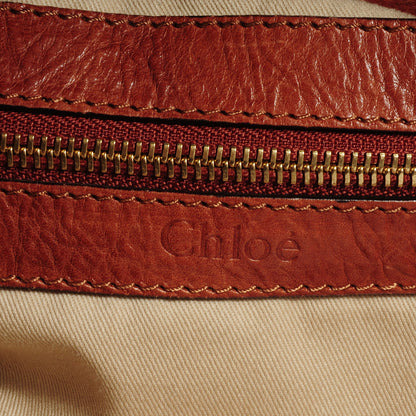 Chloe Calfskin Large Paraty Tote Nutmeg 7 of 7
