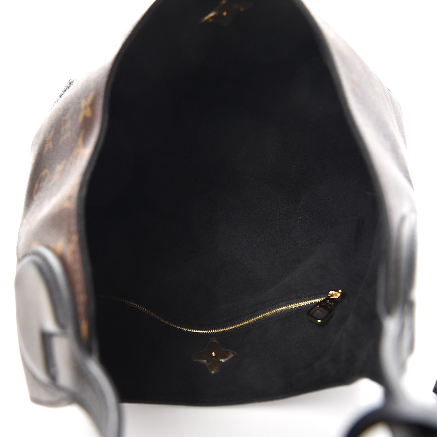 Louis Vuitton Monogram Flower Hobo Black 5 of 8