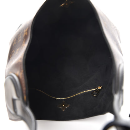 Louis Vuitton Monogram Flower Hobo Black 5 of 8