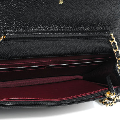 Chanel Caviar Wallet on Chain WOC Black 6 of 9