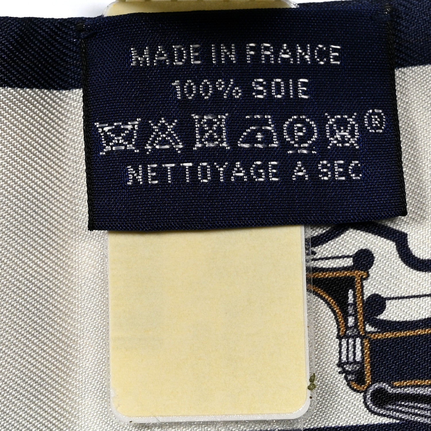 Hermes Silk Les Voitures Nouvelle Twilly Marine Caramel Black 2 of 4