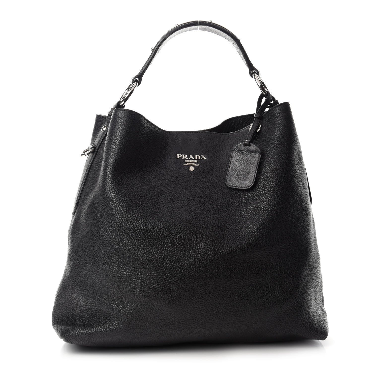 Prada Vitello Daino Hobo Black 1 of 19