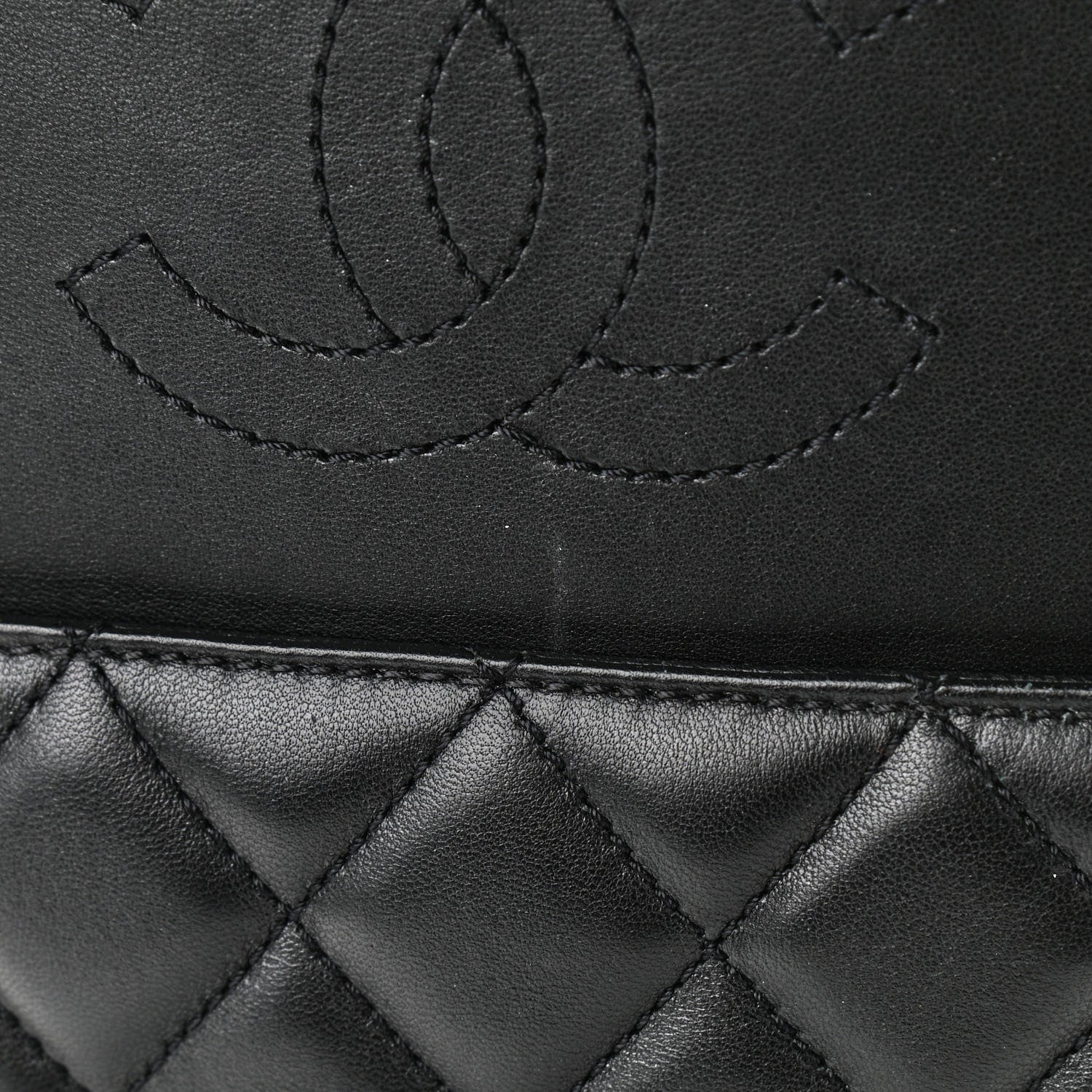 Chanel Lambskin Quilted Small Urban Delight Tote Black Blue 14 of 15