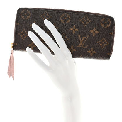 Louis Vuitton Monogram Clemence Wallet Rose Ballerine 2 of 10
