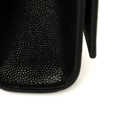Saint Laurent Grain De Poudre Small Monogram Kate Satchel Black 13 of 14
