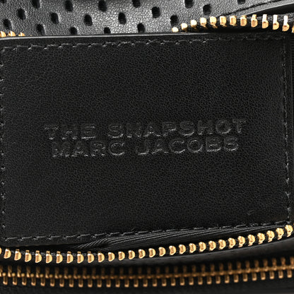 Marc Jacobs Perforated Calfskin Small Snapshot Camera Bag Black 6 of 10