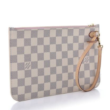 Louis Vuitton Damier Azur Neverfull MM GM Pochette Rose Ballerine 3 of 10