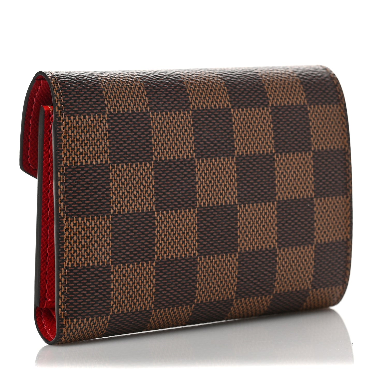 Damier Ebene Victorine Wallet Red