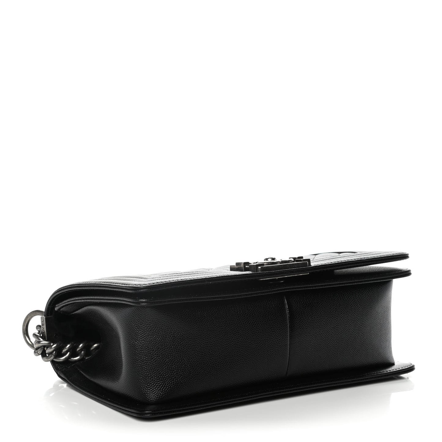 Caviar Quilted Medium Boy Flap Black