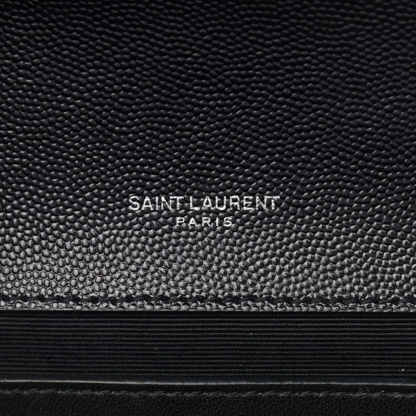 Grain De Poudre Textured Mixed Matelasse Triquilt Medium Monogram Satchel Black