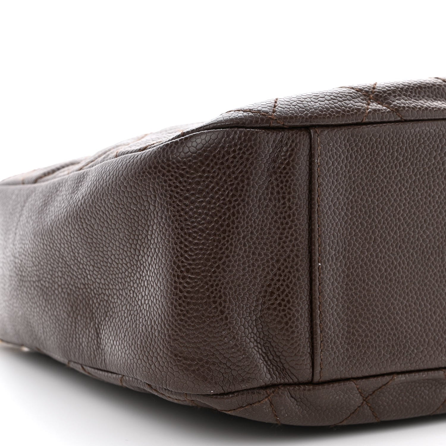 Chanel Caviar Quilted Timeless CC Shoulder Bag Brown 9 of 15