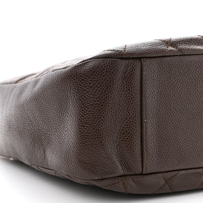 Chanel Caviar Quilted Timeless CC Shoulder Bag Brown 9 of 15
