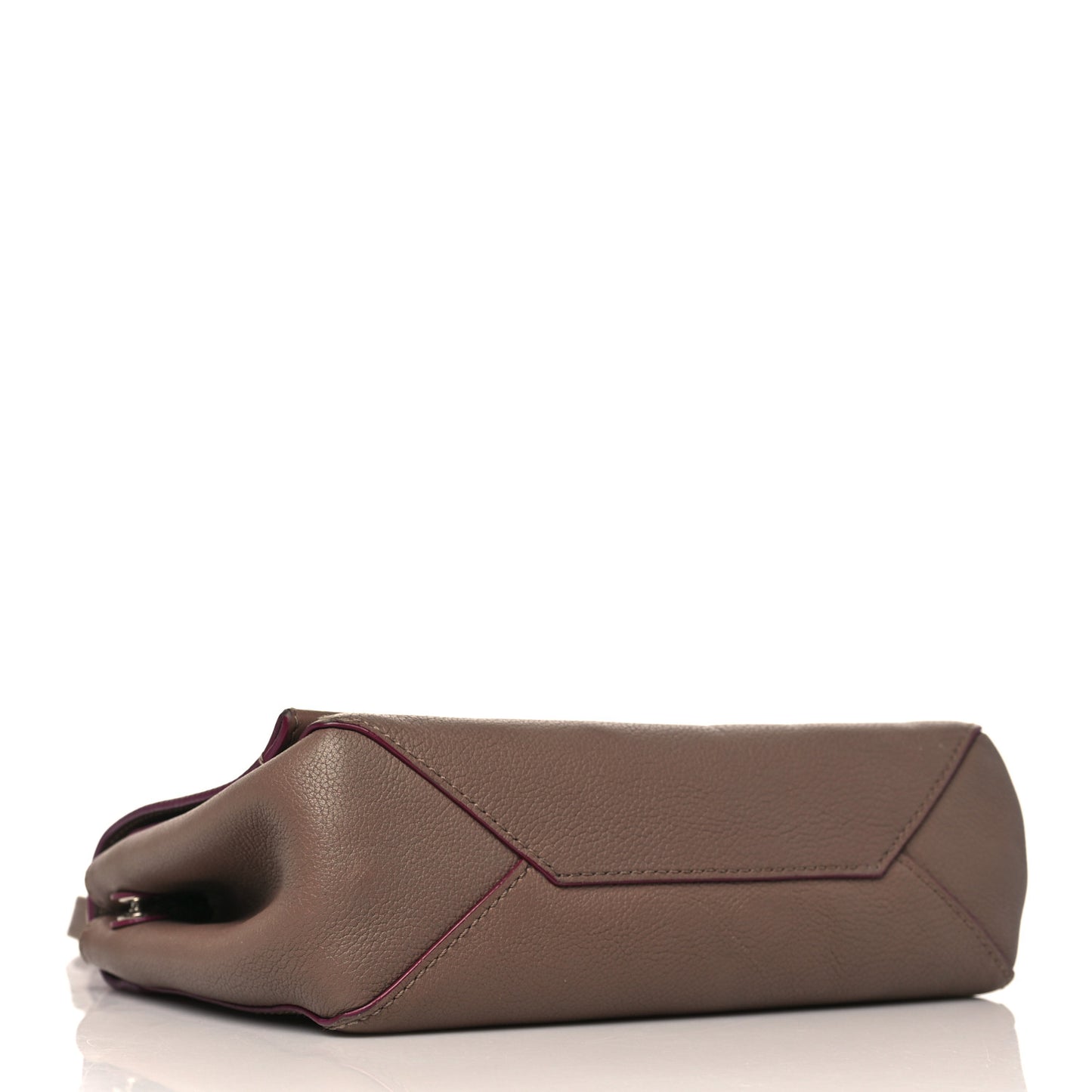 Soft Calfskin Lockme II Chain Bag BB Taupe Glace