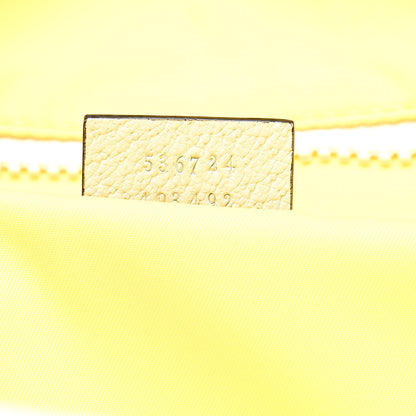 Gucci Nylon Twill Blind For Love Interlocking G Backpack Pastel Yellow Multicolor 6 of 10