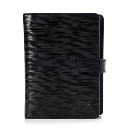 Louis Vuitton Epi Medium Ring Agenda Cover Black 1 of 8