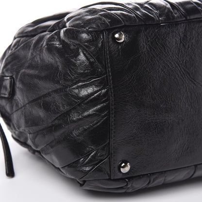 Chanel Glazed Calfskin Twisted Tote Black 7 of 15