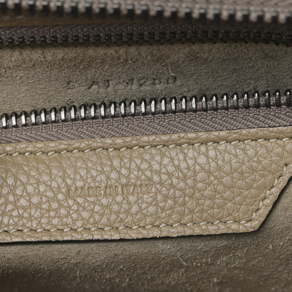 Celine Drummed Calfskin Micro Luggage Dune 7 of 9