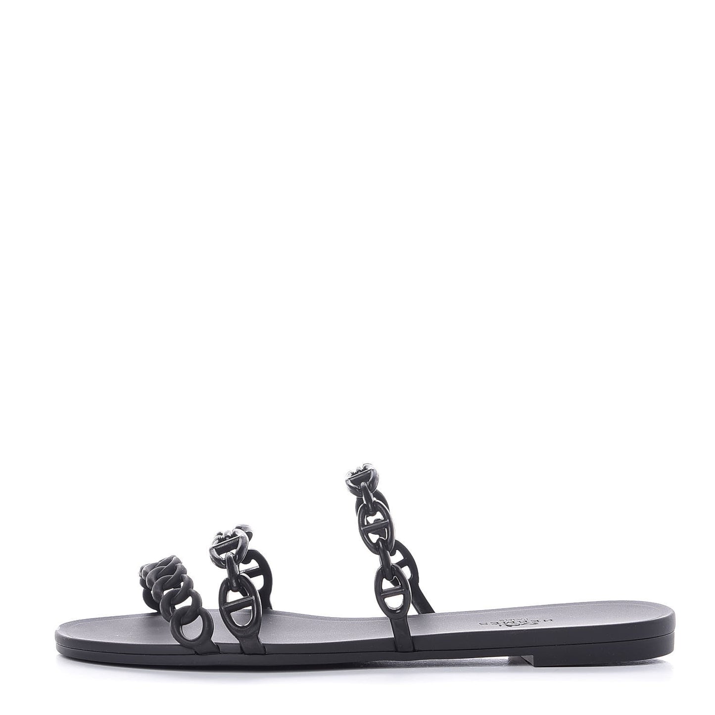 Rubber Chaine d'Ancre Rivage Sandals 37 Black