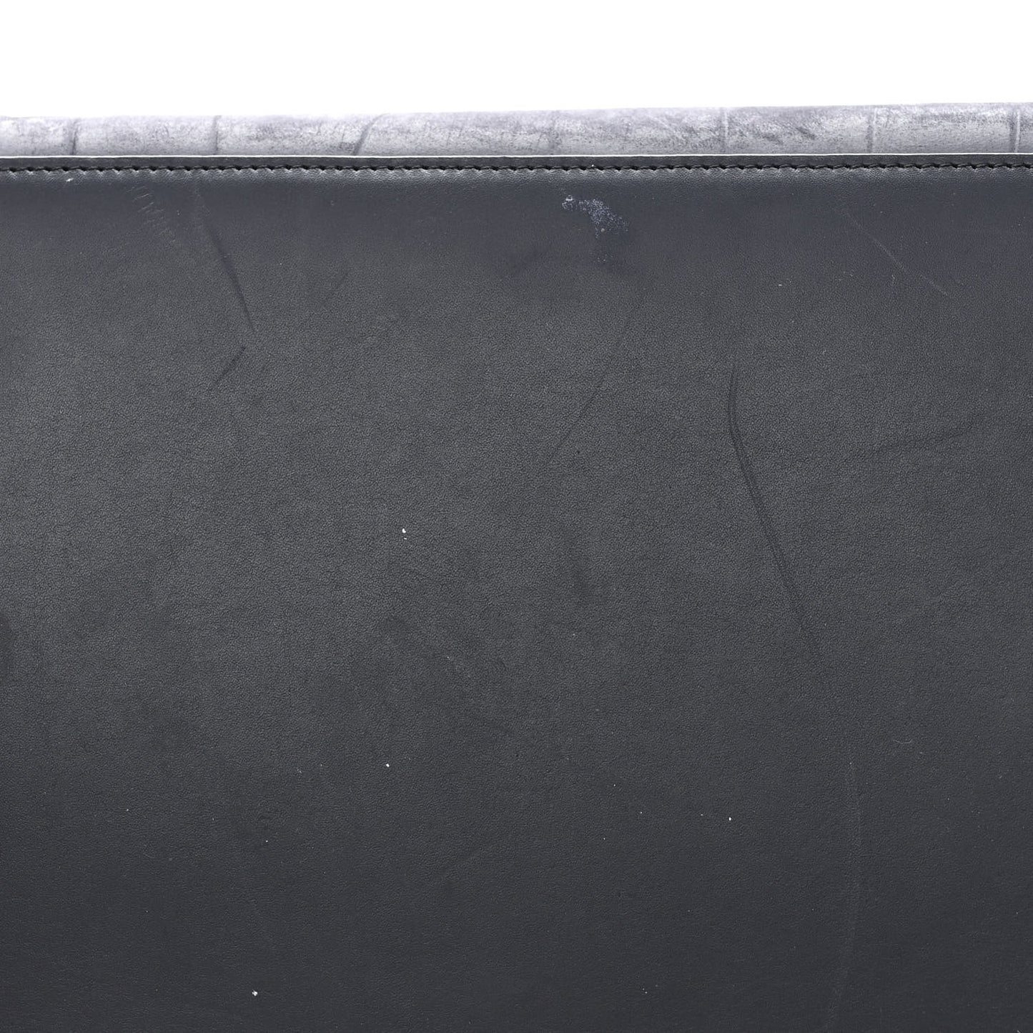 Crocodile Embossed Nubuck Medium Phantom Luggage Navy Blue