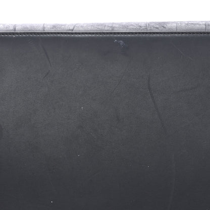 Celine Crocodile Embossed Nubuck Medium Phantom Luggage Navy Blue 17 of 18