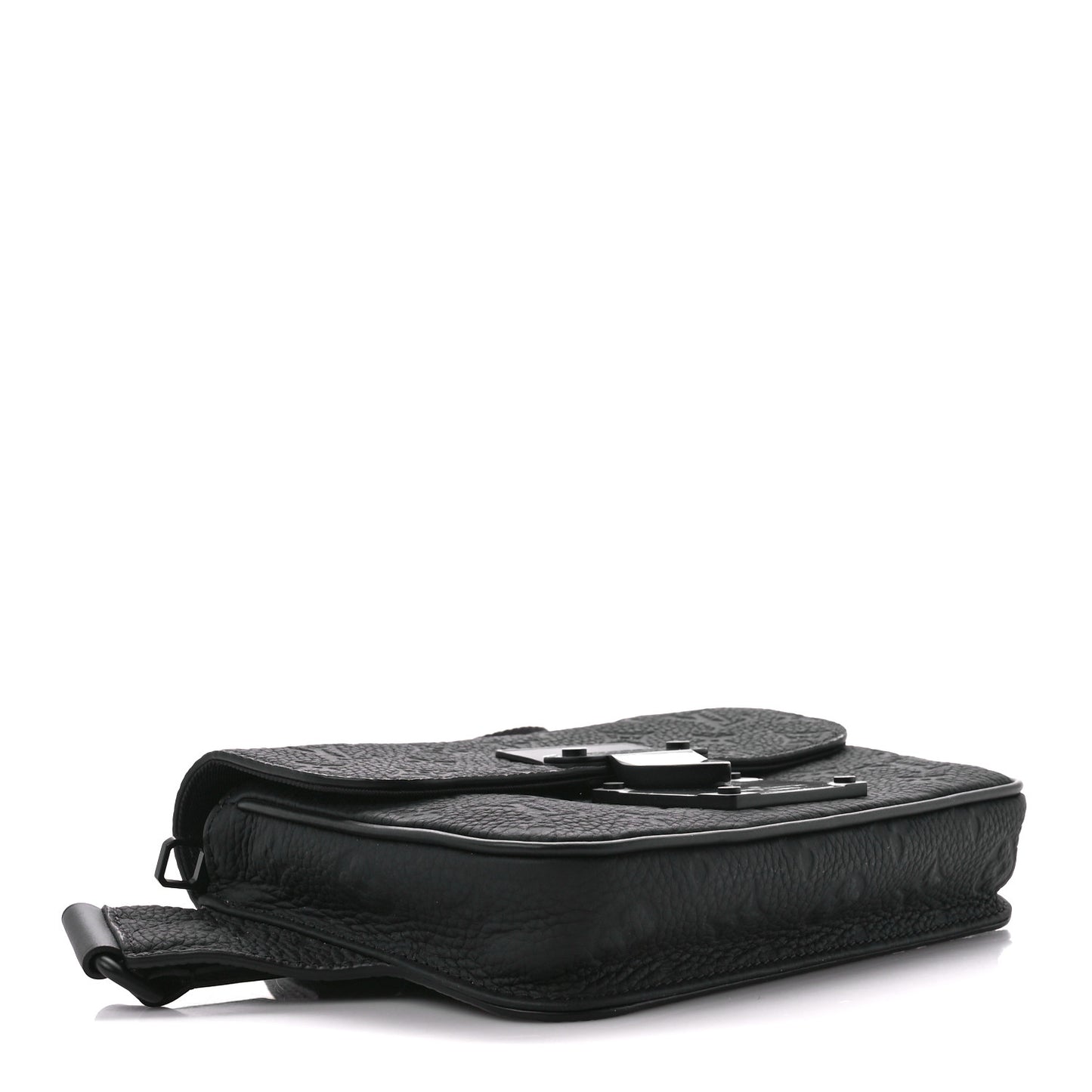 Taurillon Monogram S Lock Sling Bag Black