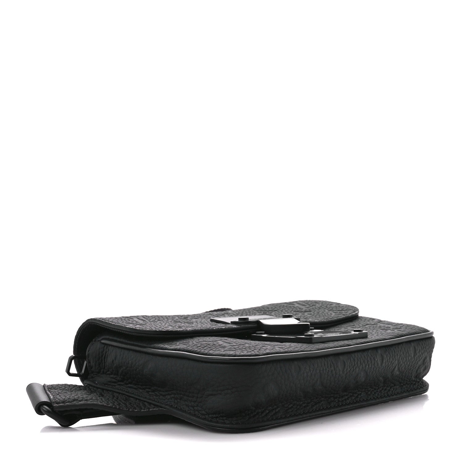 Louis Vuitton Taurillon Monogram S Lock Sling Bag Black 4 of 12