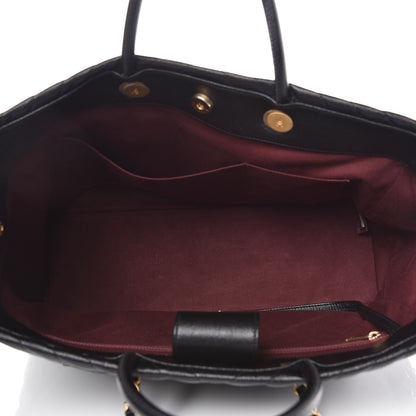 Chanel Caviar Chevron Quilted Coco Handle Shopping Tote Black 5 of 13
