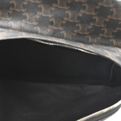 Celine Triomphe Canvas XL Calfskin Backpack Black 5 of 9