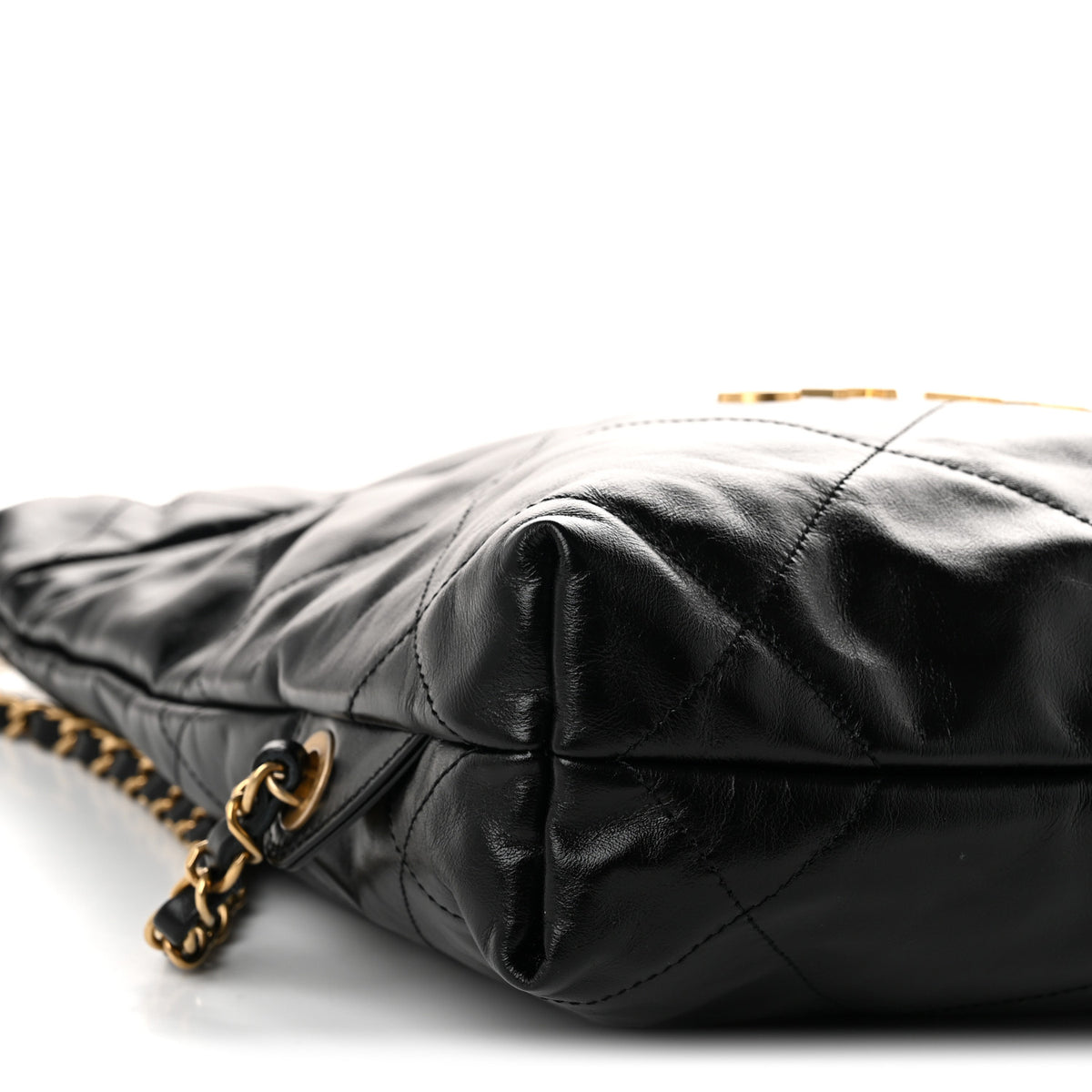 Chanel Shiny Calfskin Quilted Chanel 22 Backpack Black 8 of 9