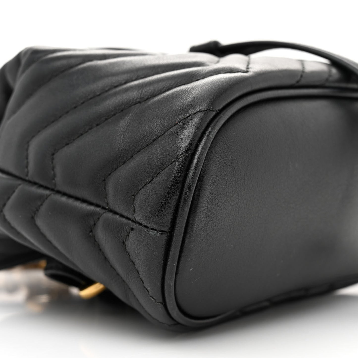 Calfskin Matelasse GG Marmont Flap Backpack Black