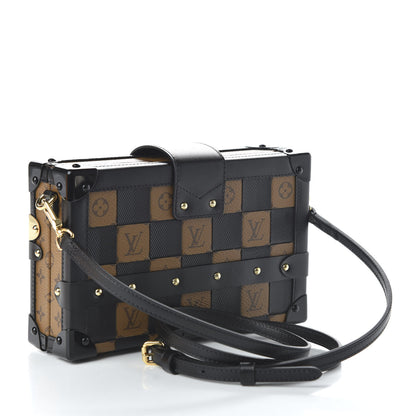 Louis Vuitton Monogram Tressage Petite Malle Black 3 of 10