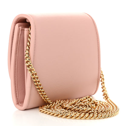 Gucci Roxy Calfskin Medium Blondie Chain Wallet Powder Pink 3 of 12