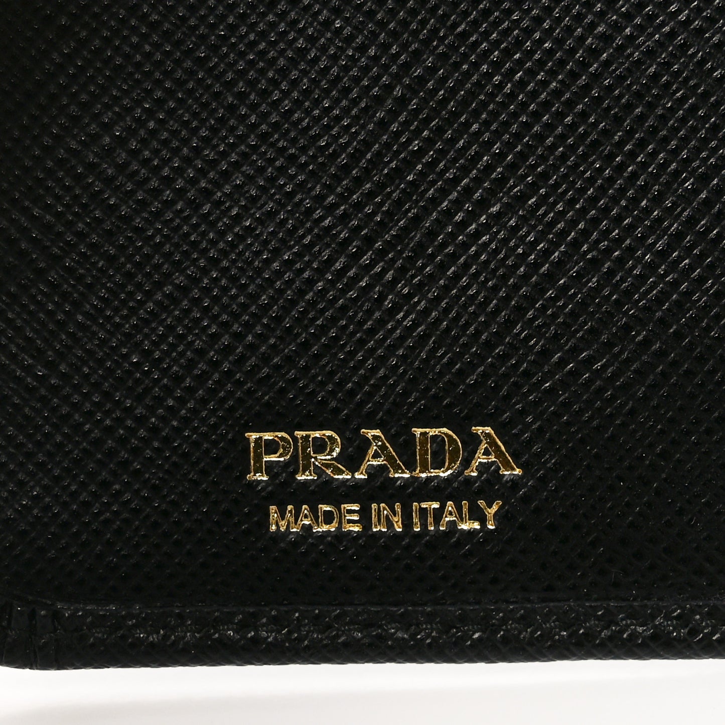Saffiano Metal Compact Wallet Black