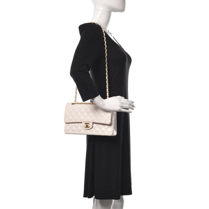 Chanel Lambskin Quilted Medium Double Flap Ivory 2 of 10