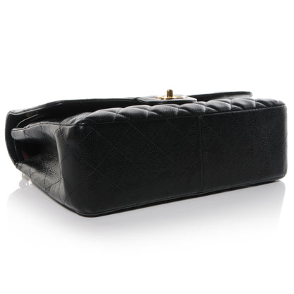Chanel Caviar Quilted Jumbo Double Flap Black 4 of 9