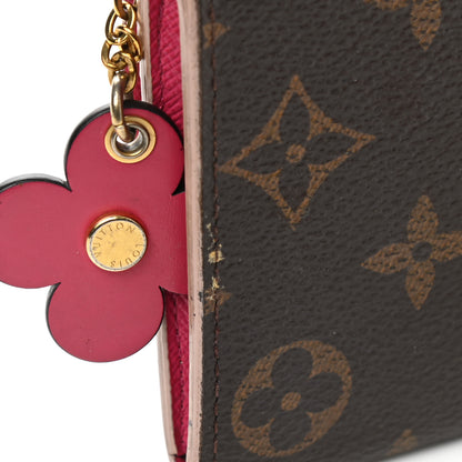 Louis Vuitton Monogram Bloom Flower Emilie Wallet Fuchsia 8 of 13