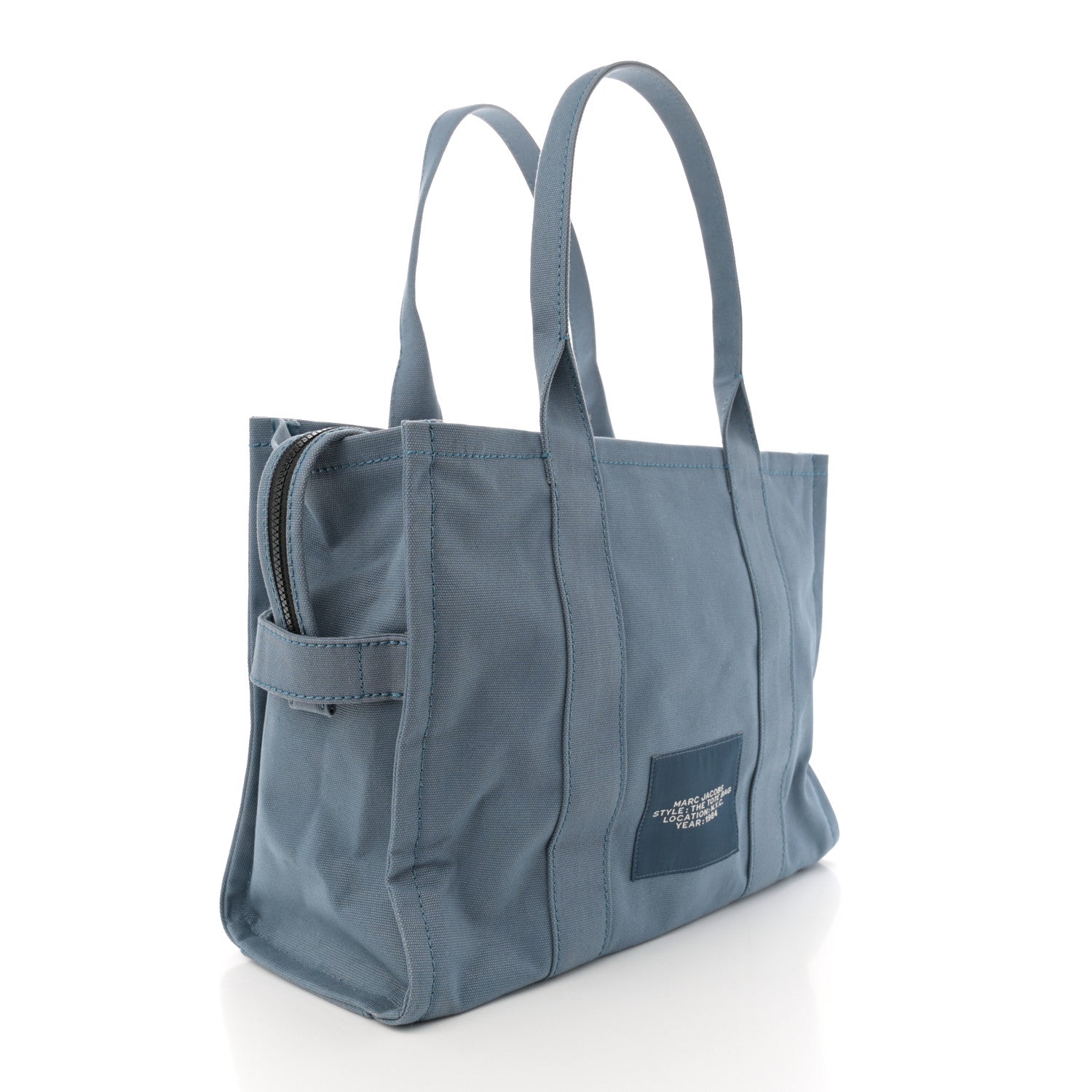 Marc Jacobs Canvas Large Summer Tote Bag Blue Shadow 3 of 10