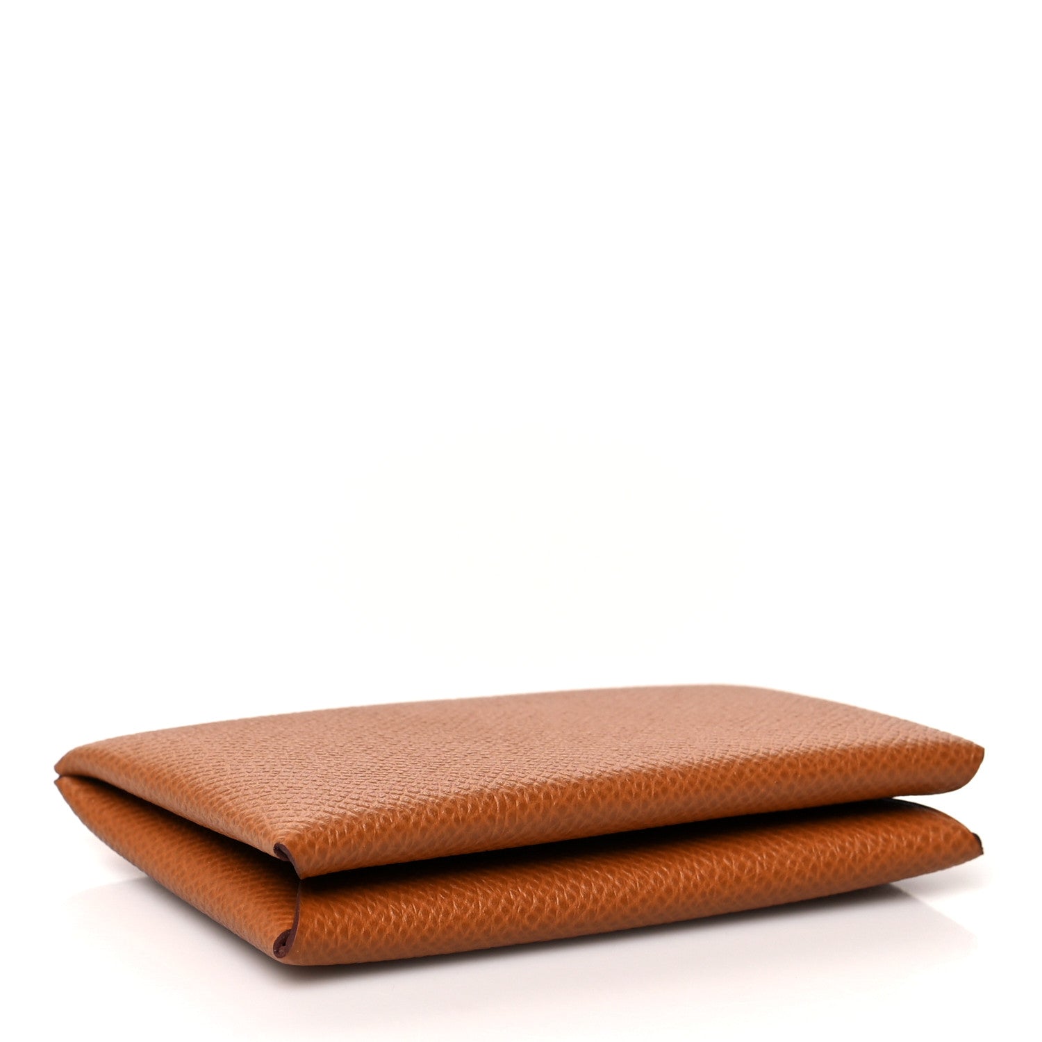 Hermes Epsom Calvi Card Case Caramel 4 of 8