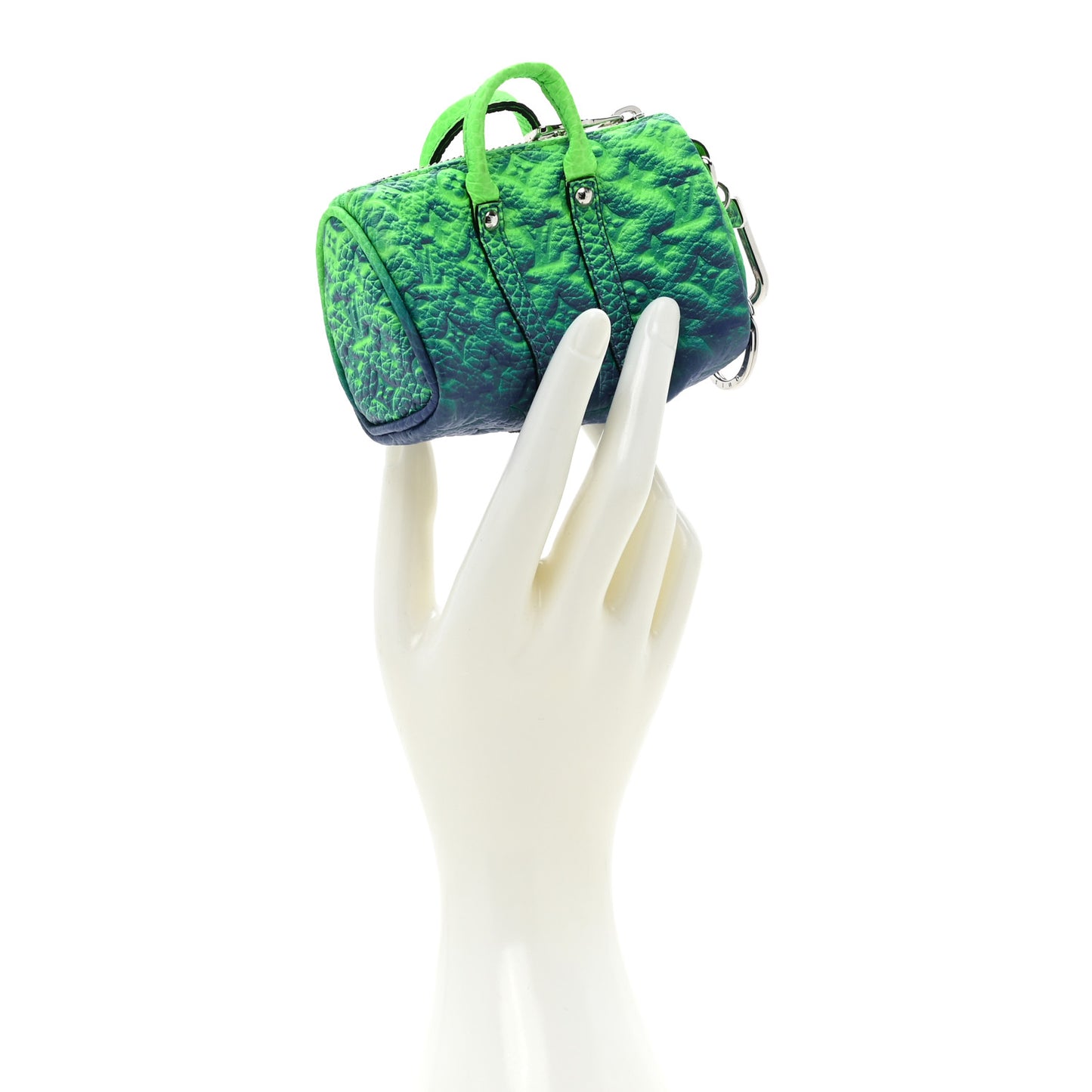 Taurillon Illusion Mini Keepall Earphones Pouch Bleu Vert