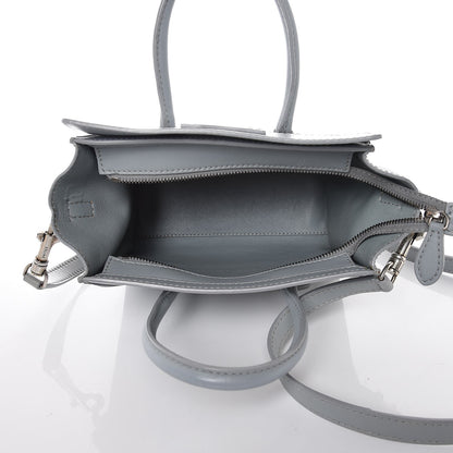 Celine Smooth Calfskin Nano Luggage Sky 5 of 9
