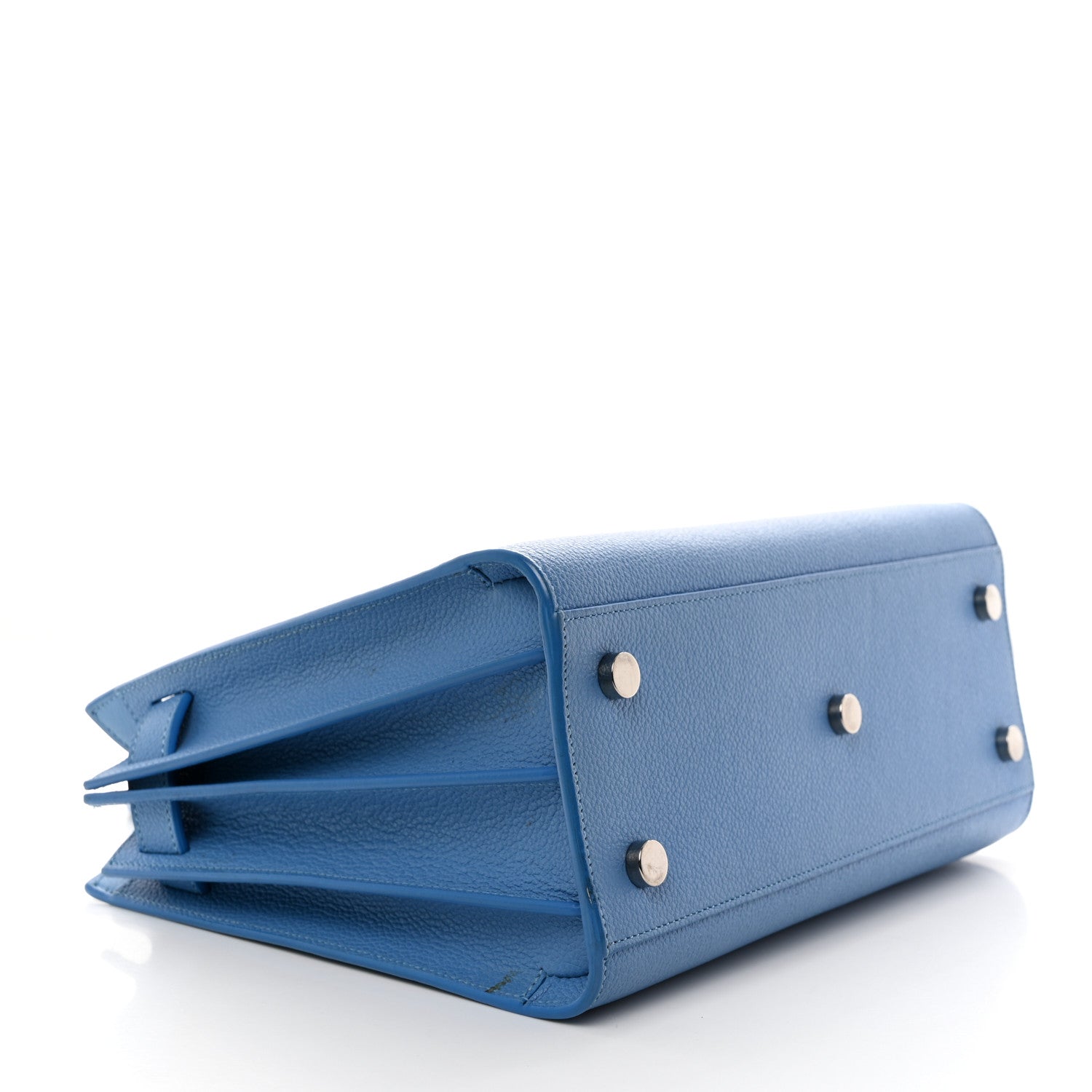 Saint Laurent Grained Calfskin Baby Sac De Jour Blue Clair 4 of 13